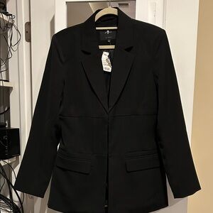 7 For All Mankind Classic Black Blazer